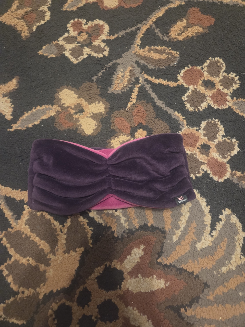 Purple and Pink Velvet Headband - Unbranded